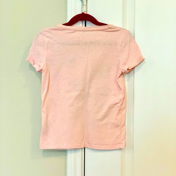 NEW Mini Boden Girls Pink Short Sleeve Bonjour Dog Top Size 5-6Y - Picture 10 of 12